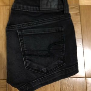American Eagle Black Jean Shorts